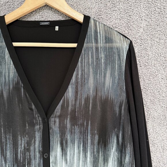 Elie Tahari Mixed Media Silk and Modal tunic / blouse - Picture 2 of 5